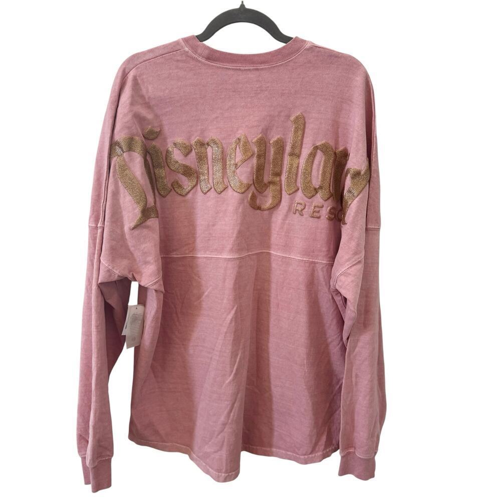 NWT Disneyland Spirit Jersey Rose Gold Pink Glitter Oversized Size Large - Picture 4 of 8